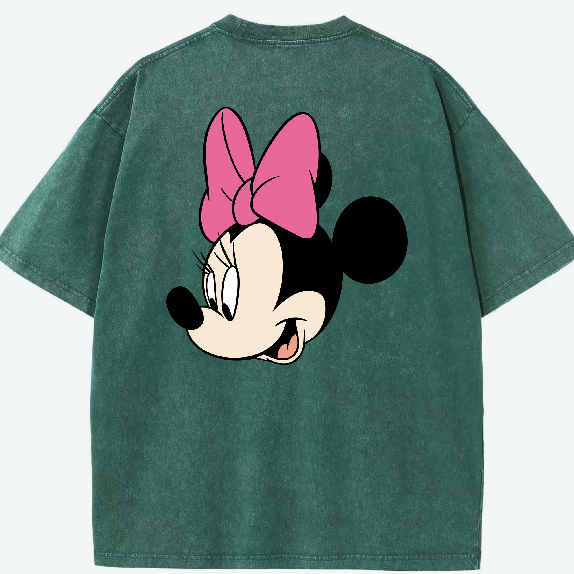 （画像用） ミッキーマウス Mickey Mouse 綿100% ヴィンテージ風 半袖Tシャツ（背面プリント）